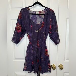 Vintage 90’s 2 Piece Lingerie Slip and Robe Set